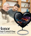 Abstract heart urn