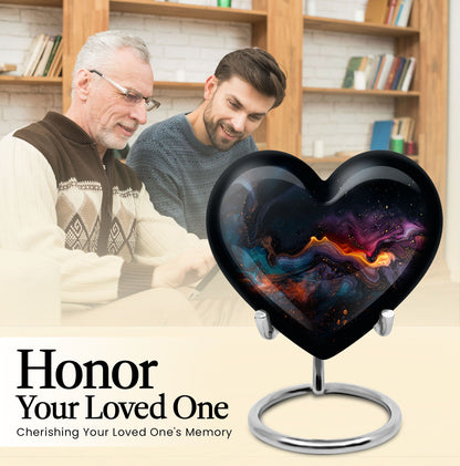 Abstract heart urn