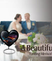 Abstract heart urn