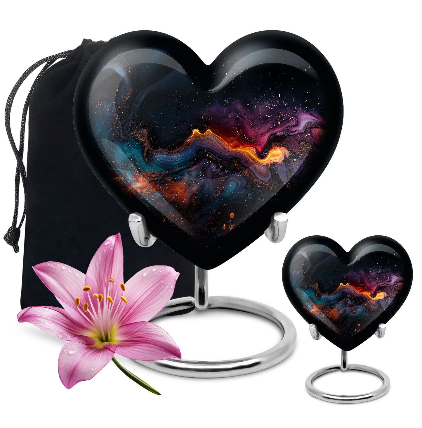 Abstract heart urn
