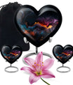 Abstract heart urn
