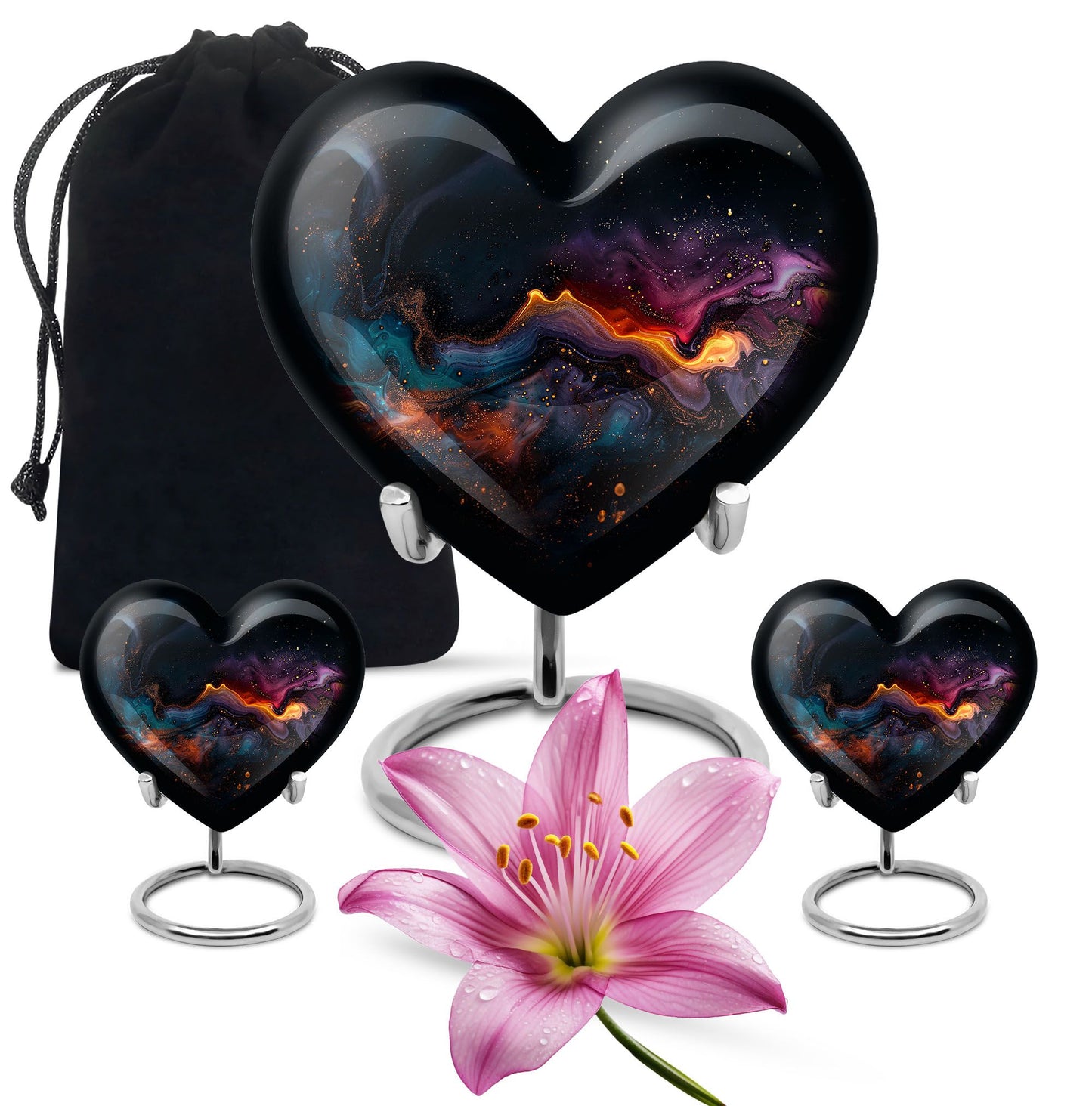 Abstract heart urn