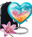 10-inch heart-shaped, abstract design