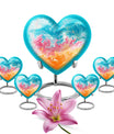 10-inch heart-shaped, abstract design