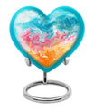 10-inch heart-shaped, abstract design