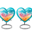 10-inch heart-shaped, abstract design