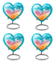 10-inch heart-shaped, abstract design