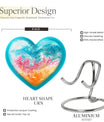 10-inch heart-shaped, abstract design