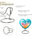10-inch heart-shaped, abstract design