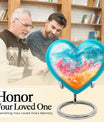 10-inch heart-shaped, abstract design