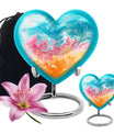 10-inch heart-shaped, abstract design