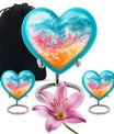 10-inch heart-shaped, abstract design