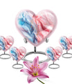 10-inch abstract heart urn for ashes