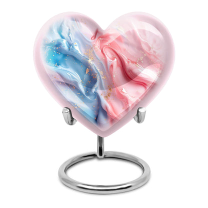 10-inch abstract heart urn for ashes