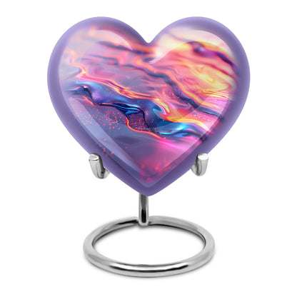 Large 10-inch Abstract Heart Urn