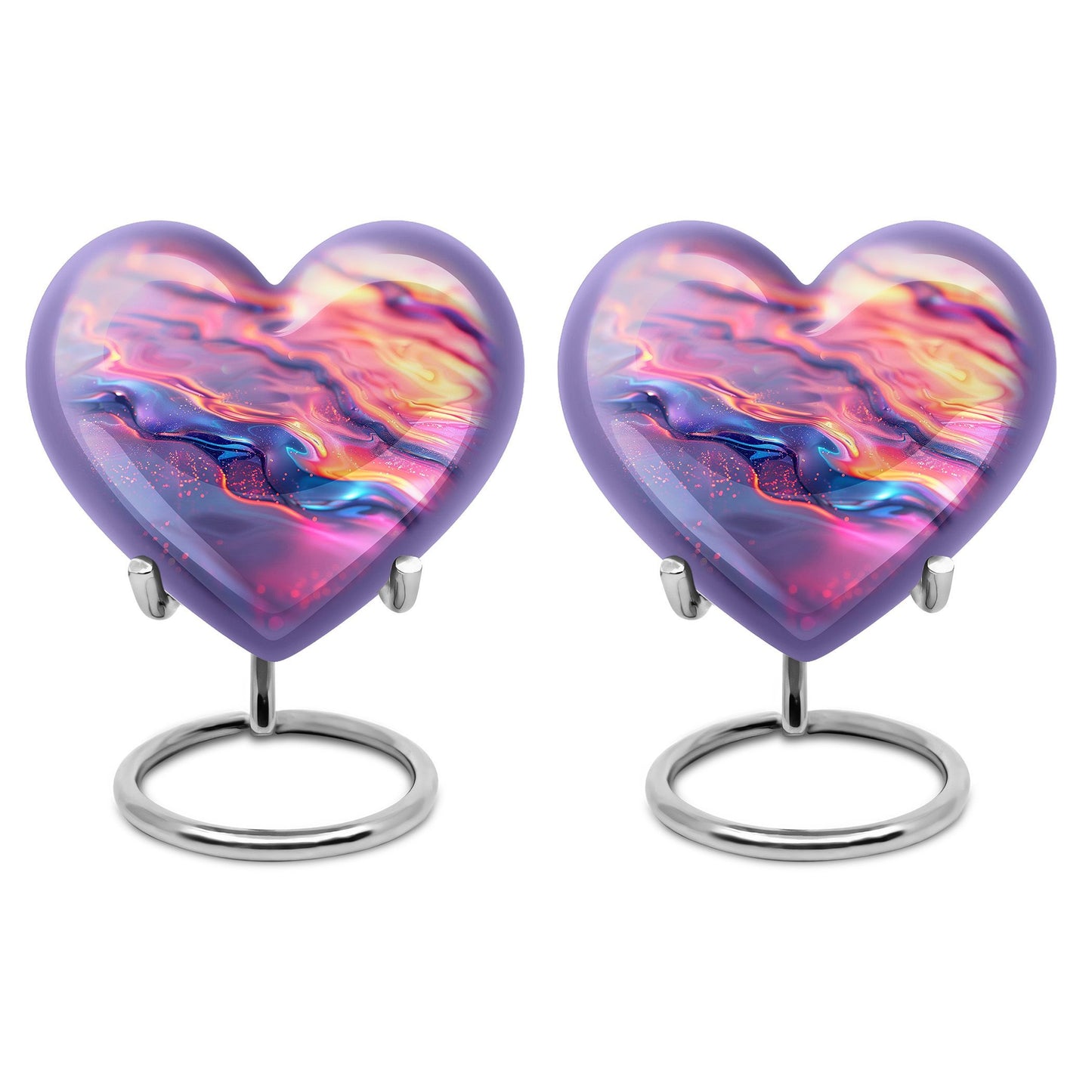Large 10-inch Abstract Heart Urn