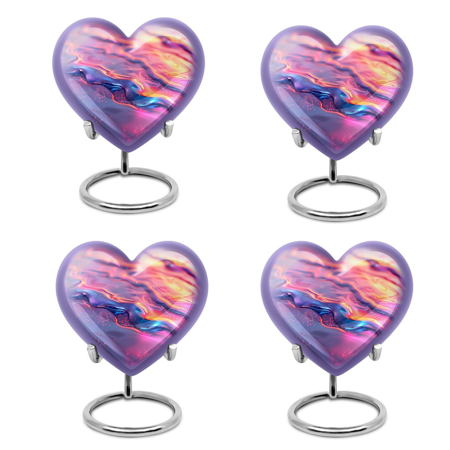 Large 10-inch Abstract Heart Urn