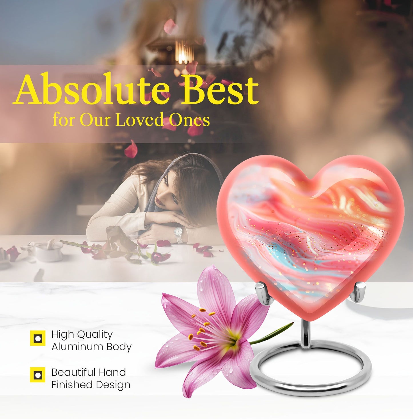 Abstract 10-inch heart ur