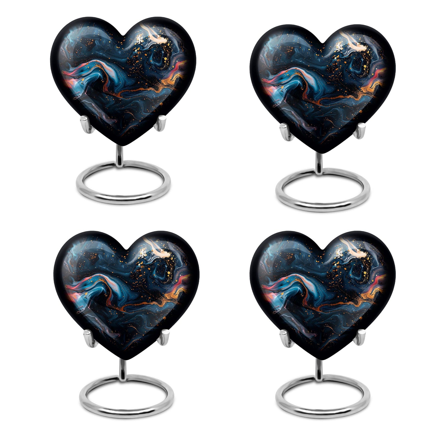10-inch Abstract Heart Urn