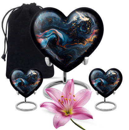 10-inch Abstract Heart Urn