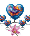 abstract heart urn for adult male ashes