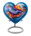 abstract heart urn for adult male ashes