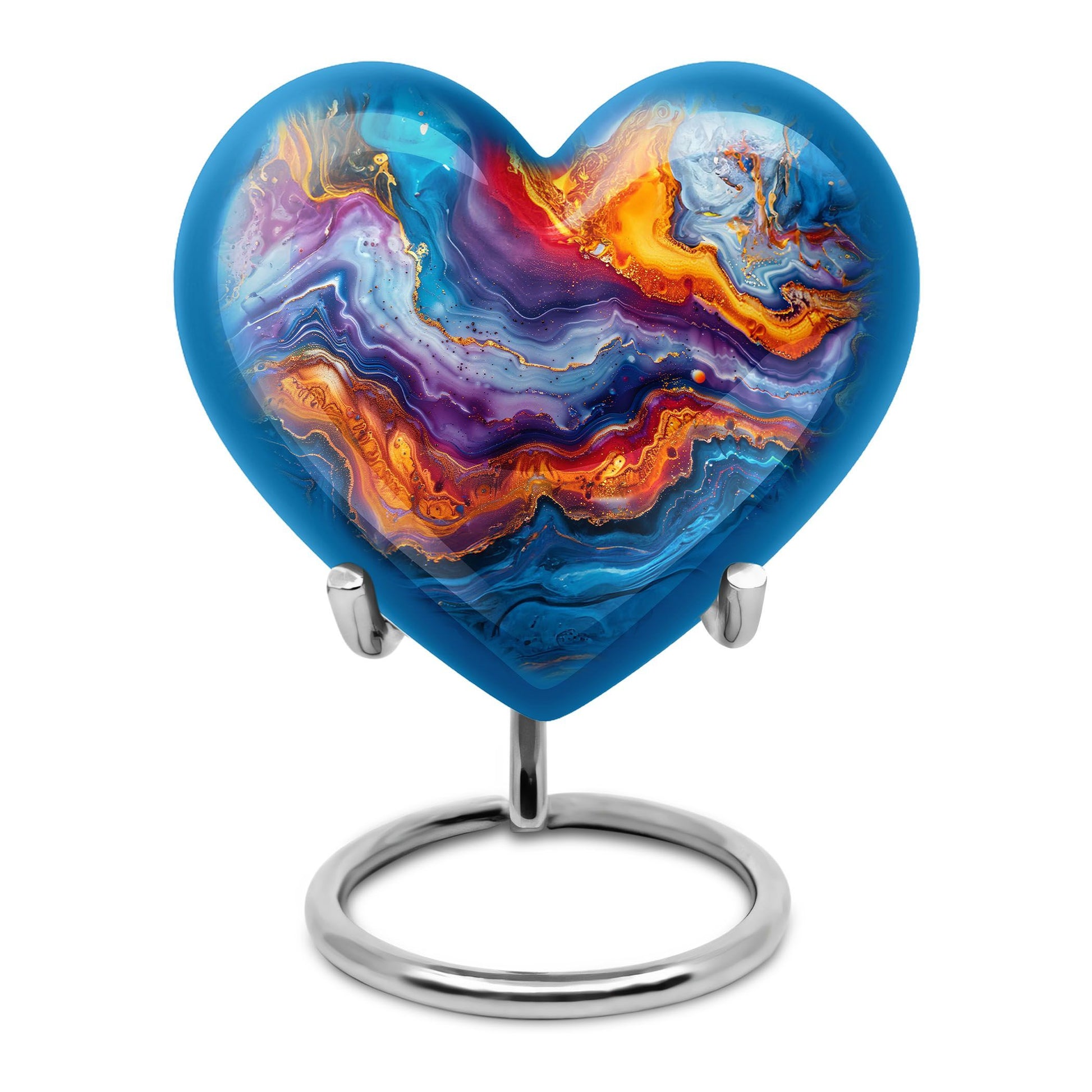 abstract heart urn for adult male ashes