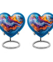 abstract heart urn for adult male ashes