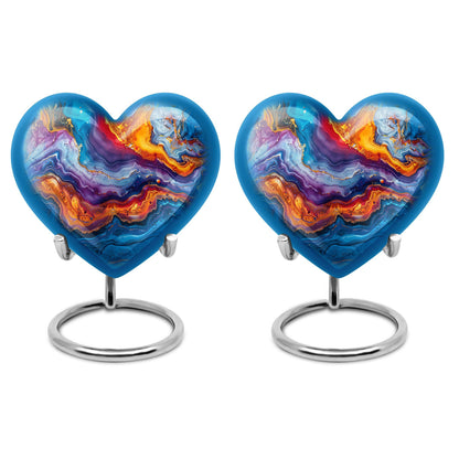 abstract heart urn for adult male ashes