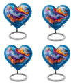 abstract heart urn for adult male ashes