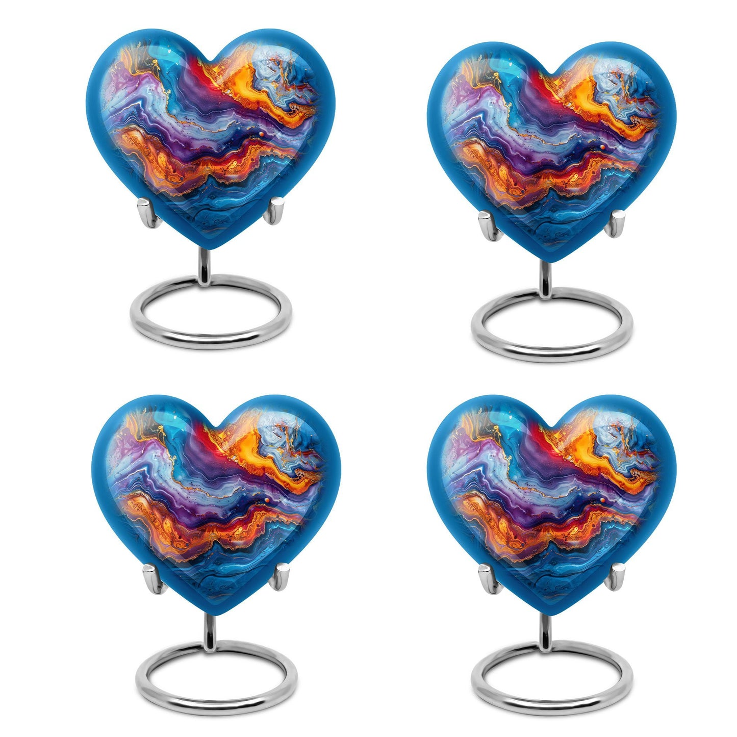 abstract heart urn for adult male ashes