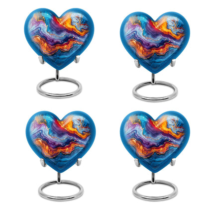 abstract heart urn for adult male ashes