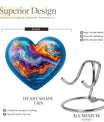 abstract heart urn for adult male ashes