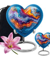 abstract heart urn for adult male ashes