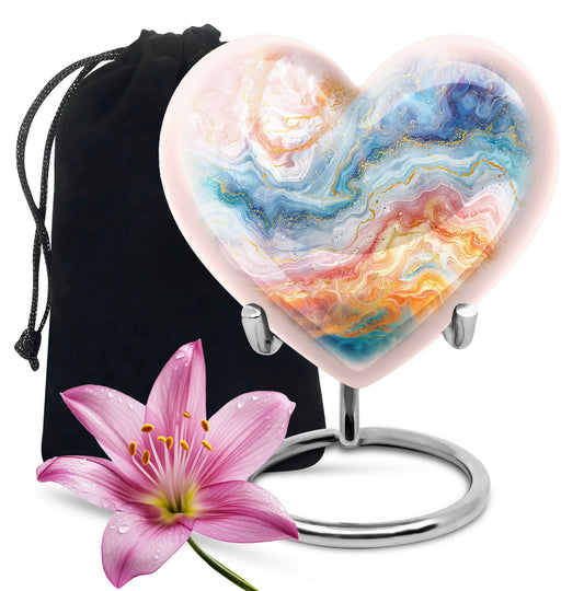 Abstract Heart Urn