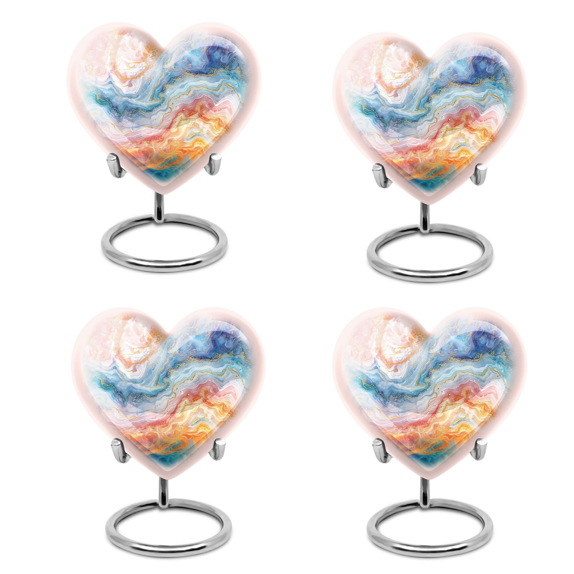 Abstract Heart Urn