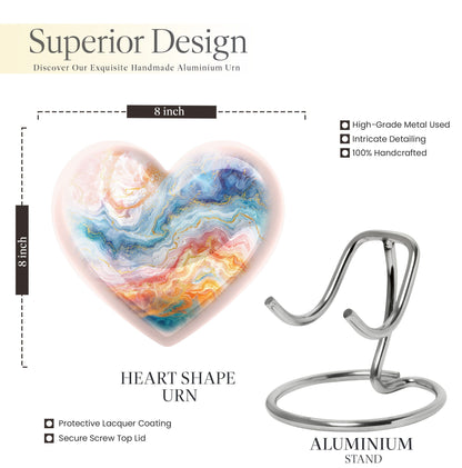 Abstract Heart Urn