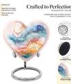 Abstract Heart Urn