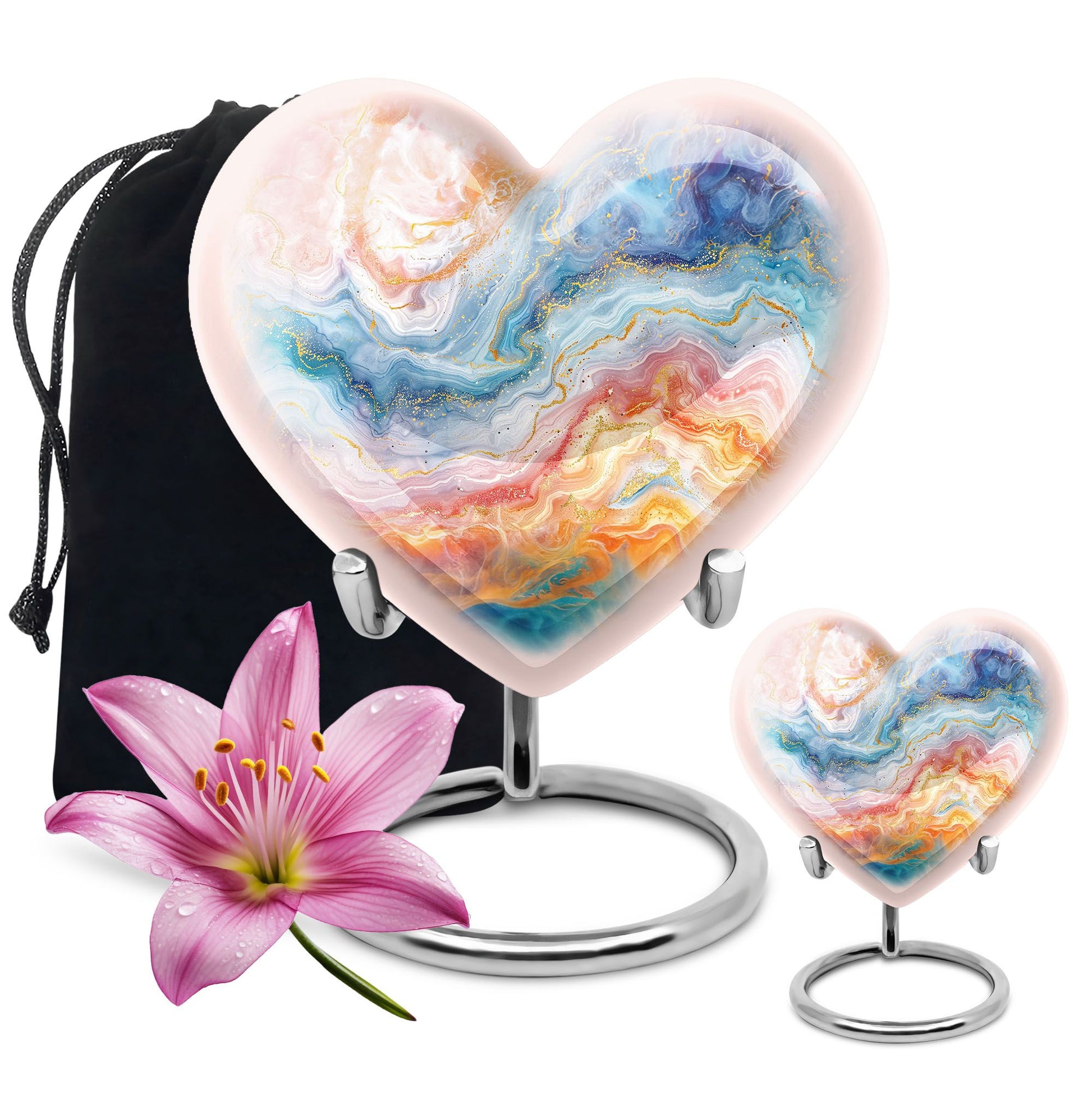 Abstract Heart Urn