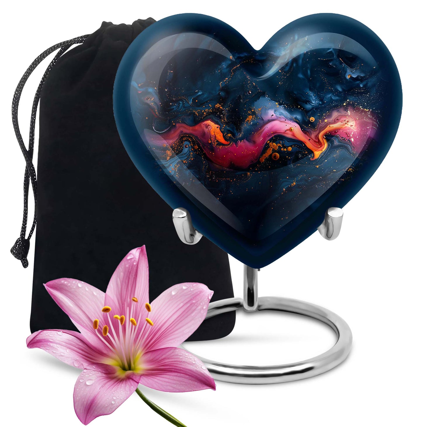 Personalized Galaxy Cremation Urn for Loved One - 10-inch, 200 cu in - Yatskia