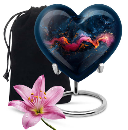 Personalized Galaxy Cremation Urn for Loved One - 10-inch, 200 cu in - Yatskia