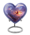 Monarch Butterfly Cremation Urn For Ashes - Purple Urns For Funeral