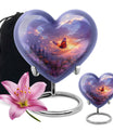 Monarch Butterfly Cremation Urn For Ashes - Purple Urns For Funeral