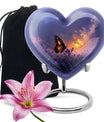 Purple Meadow Urn For Ashes - Monarch Butterfly Funeral Urn For Women