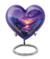 Purple Meadow Urn For Human Ashes Large - Mountain Valley Urn For Funeral