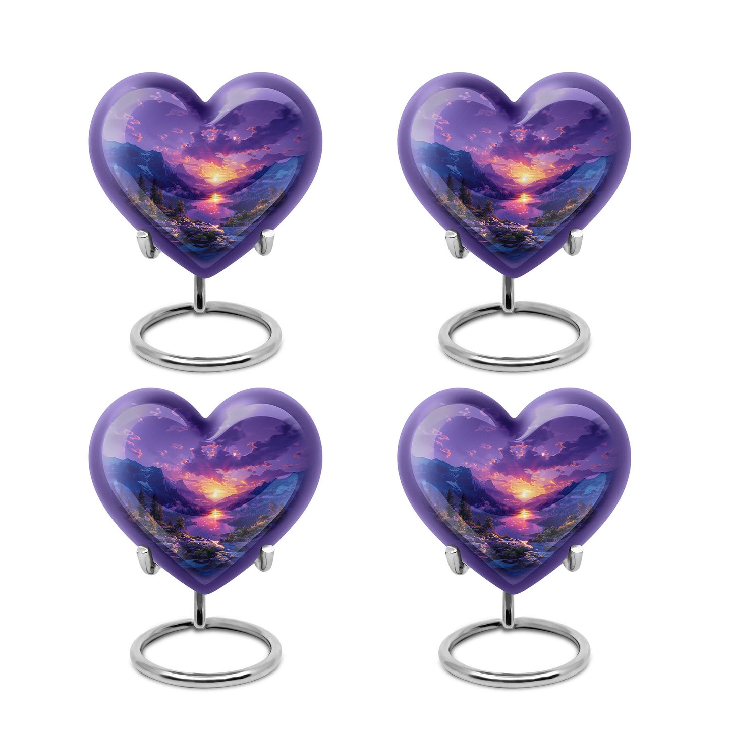 Purple Personalized Fish Cremation Urn for Pet Ashes - 10-inch, 200 cu in - Yatskia