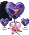 Purple Meadow Urn For Human Ashes Large - Mountain Valley Urn For Funeral
