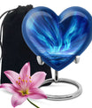 Blue Aurora Cremation Urn – Arctic Sky Cremation Ashes Urns Combo