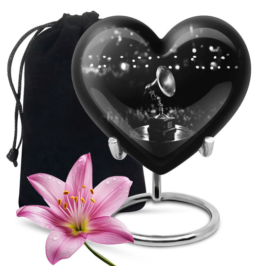 10-inch Gramophone Urn, classic memorial medium urn 