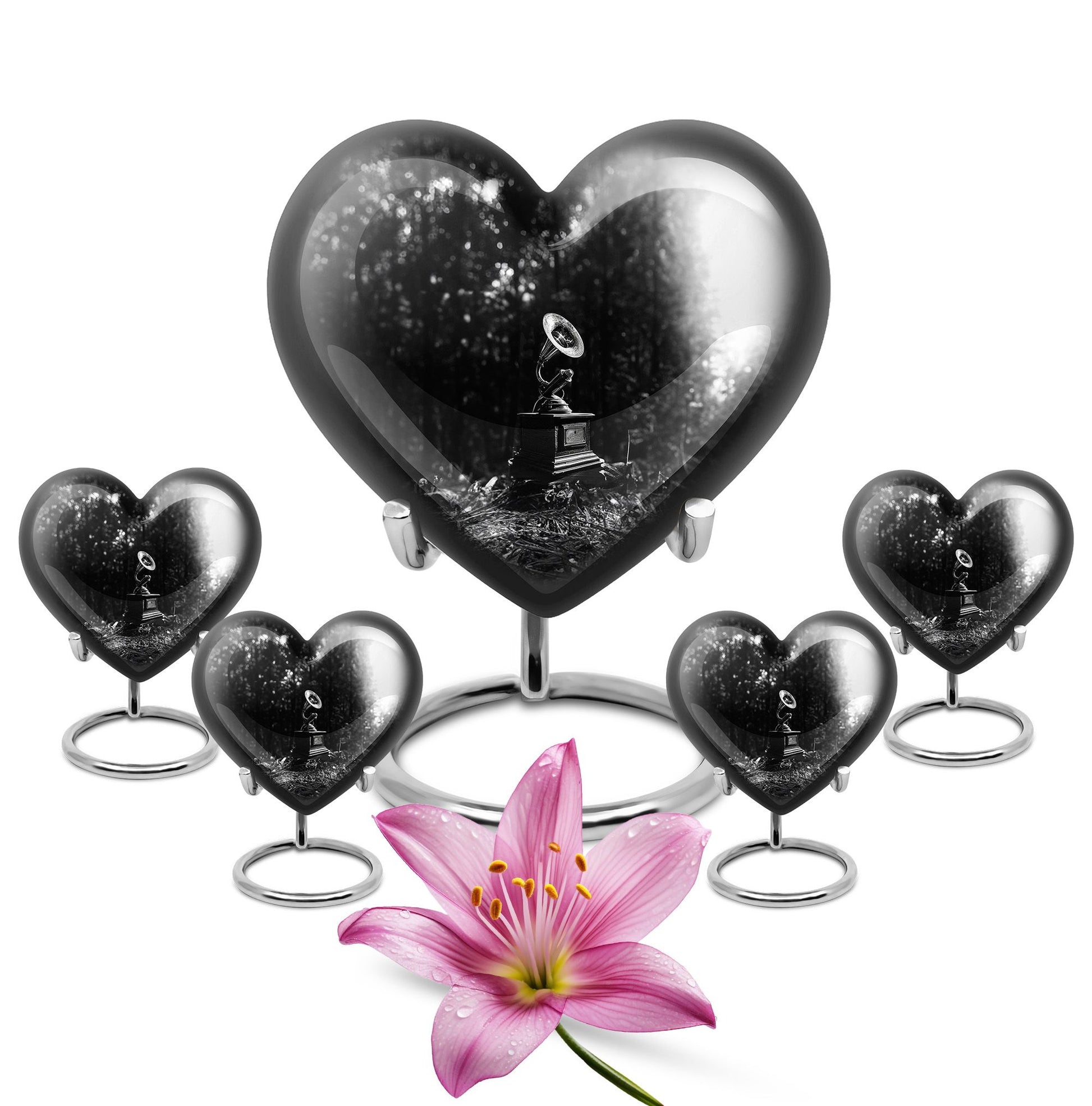 heart-shaped Gramophone Urn
